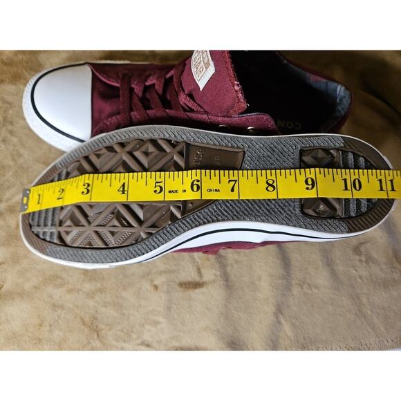 Converse Burgundy and White Sneakers - Picture 15 of 16